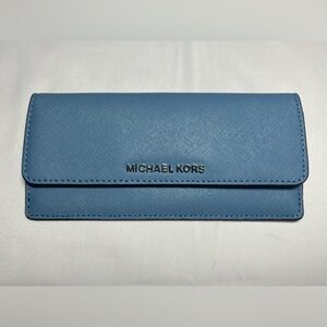 Michael Kors Sky Blue Clutch Wallet
